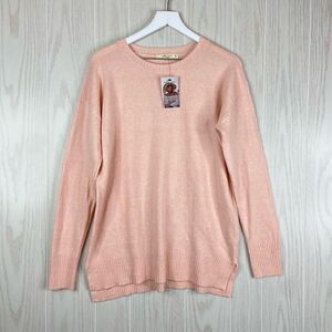 Molly Green Sweater Pink Crew Neck Size Medium NWT
